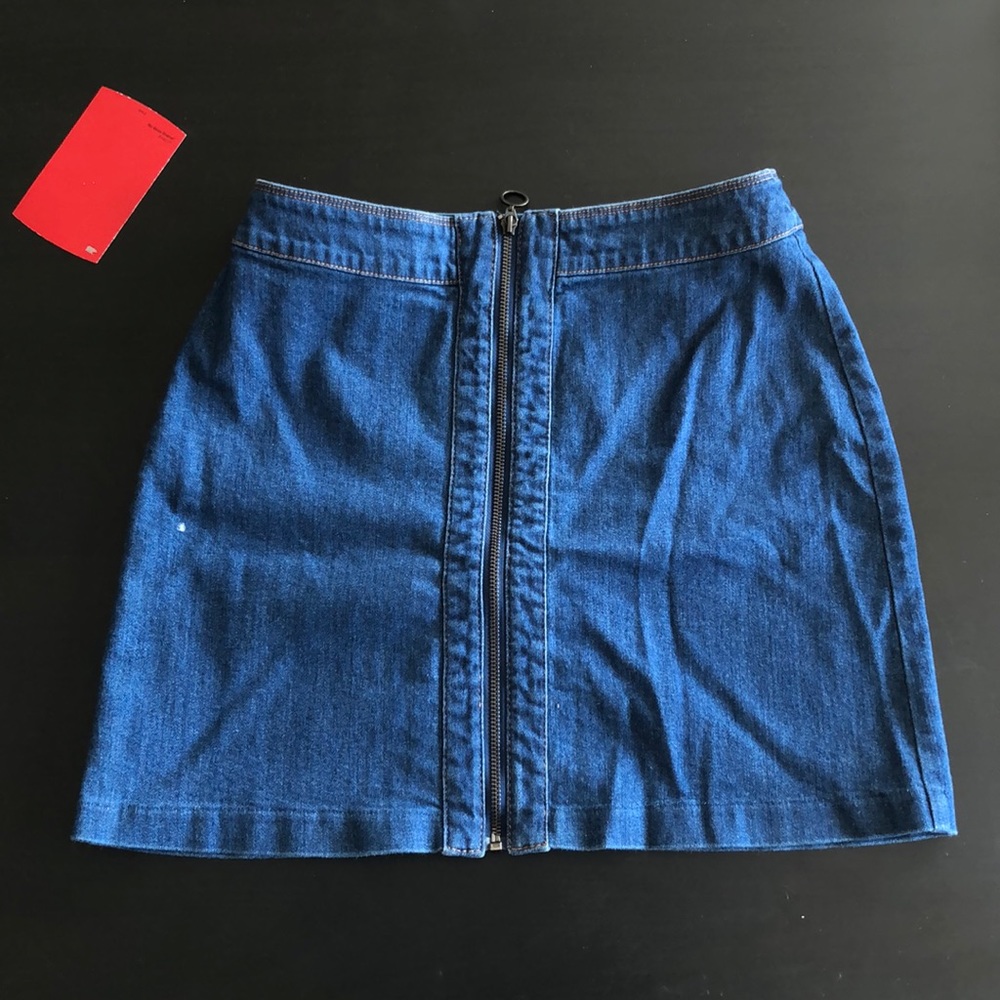 Denim mini skirt